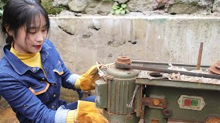 🎈Genius Girl Repairs Bench Drill And Engine, Wonderful restoration process! | Linguoer