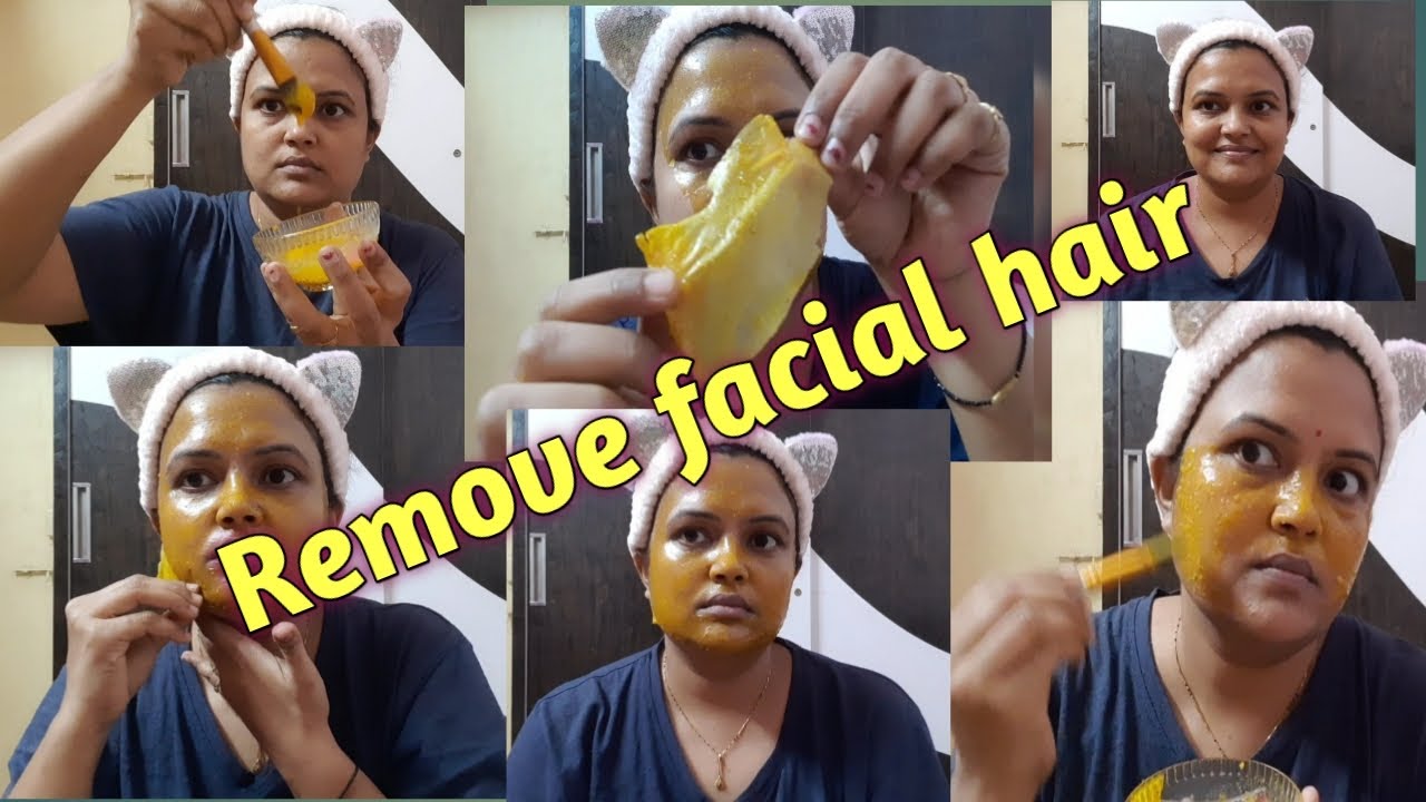 How to Remove Facial Hair Natural Home Remedy YouTube
