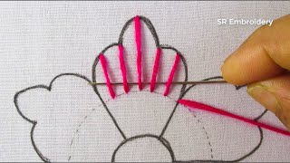 Latest Hand Embroidery Creative Work New Super Elegant Colorful Flower Amazing Design Easy Tutorial