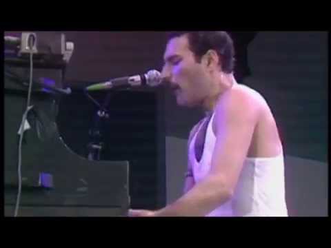 Queen at Live Aid - We Will Rock You & We are the Champions