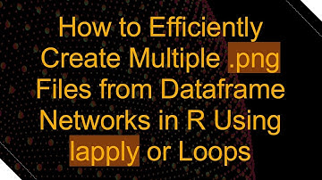 How to Efficiently Create Multiple .png Files from Dataframe Networks in R Using lapply or Loops
