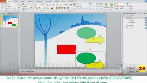 Tạo nhóm, group các đối tượng trong Powerpoint 2010