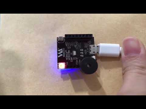 Webduino Smart 應用測試影片_光敏電阻、LED與蜂鳴器