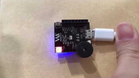 Webduino Smart 應用測試影片_光敏電阻、LED與蜂鳴器