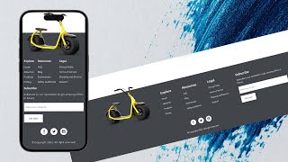 Website Footer - E-Scooter Website || HTML & CSS.