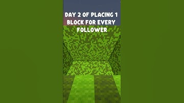 Day 2 of placing 1 block for every followers  #minecraft