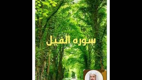 سورة الفيل بصوت الشيخ خالد الجليل