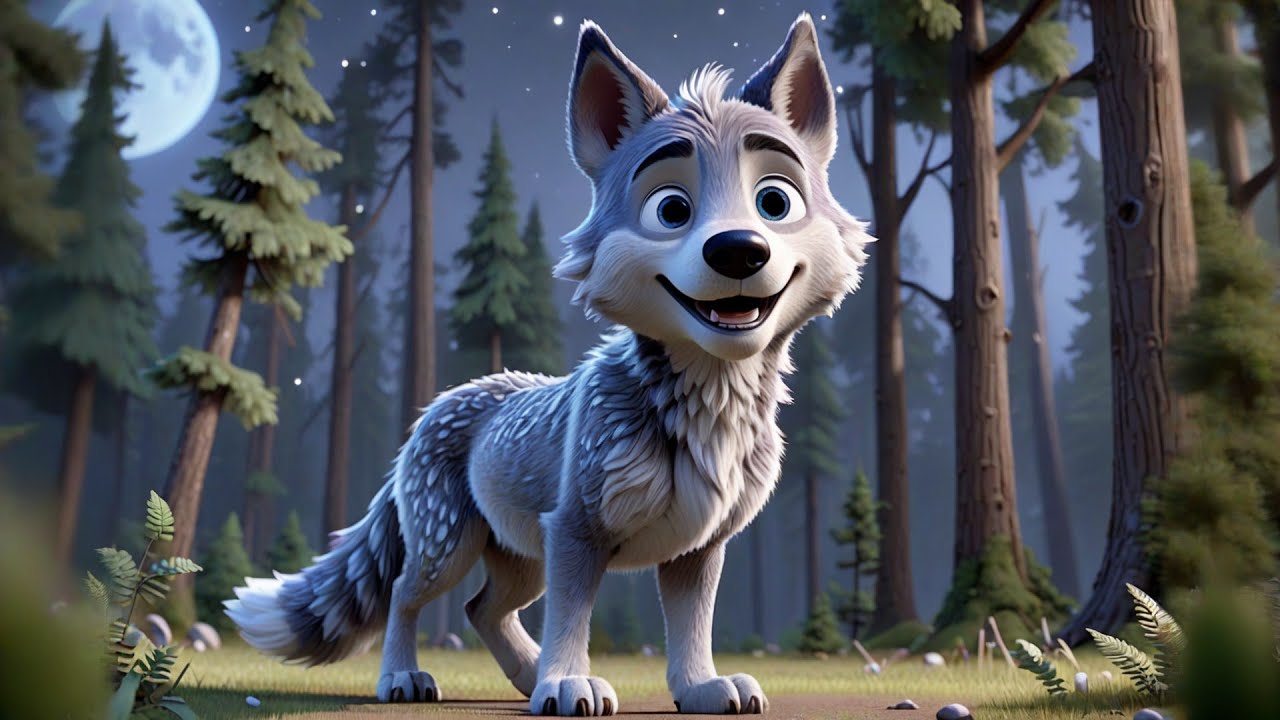Three Little Wolves Howl at the Moon | Animal Counting Song for Kids ...