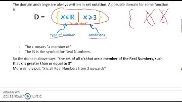Domain and Range and Real Numbers (1.4)