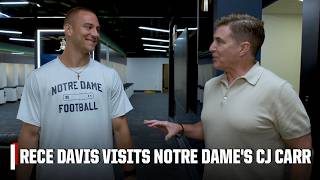 Official Visit with Rece Davis Spending the day with CJ Carr at Notre Dame ESPN CFB