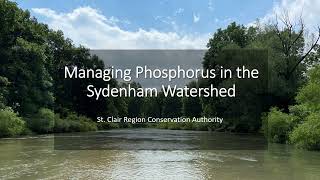 Managing Phosphorus in the Sydenham Watershed