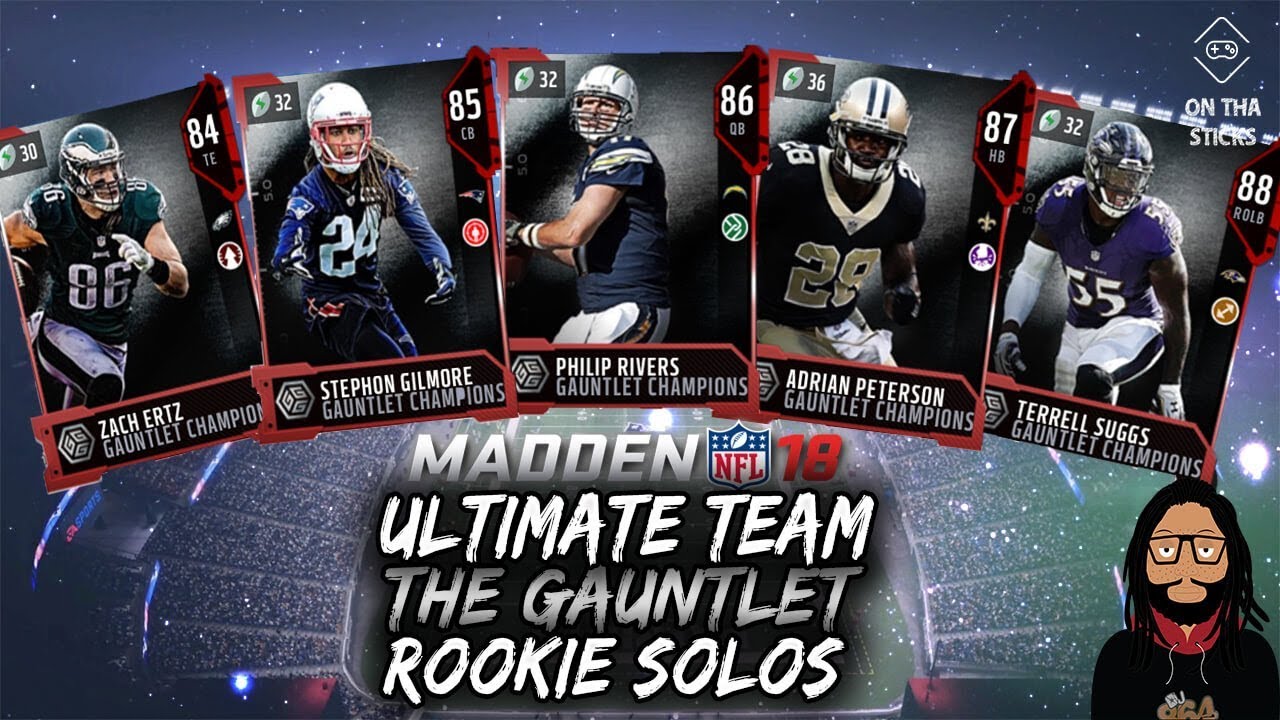 Madden 18 Ultimate Team The Gauntlet Rookie Solos 
