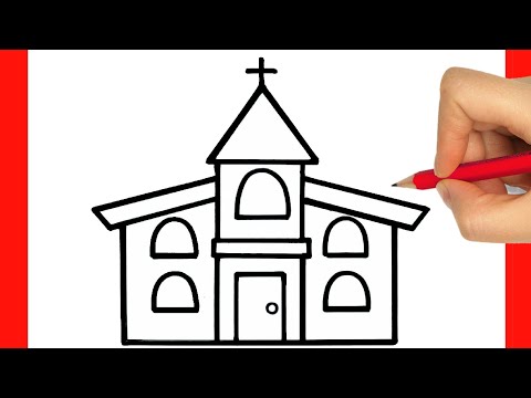 Video: Come Disegnare Una Chiesa Con Una Matita Poco A Poco