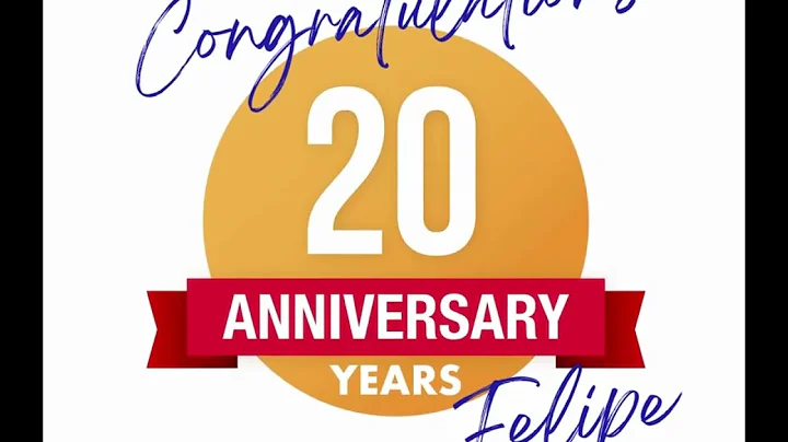 Happy 20th Work Anniversary, Felipe