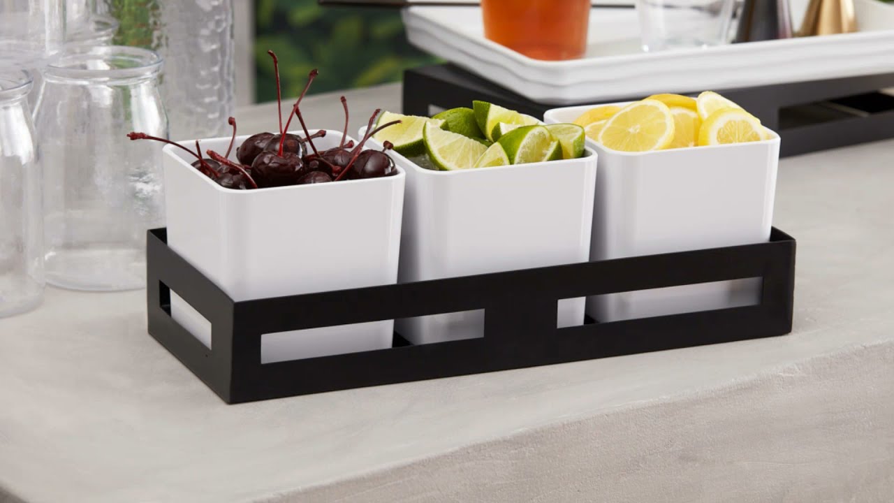 American Metalcraft CBL78SH Crave 2.5 Qt. Shadow Melamine Serving Bowl