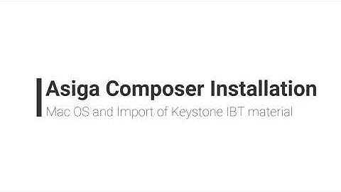 Asiga Composer install  on Mac OS and Material INI file import
