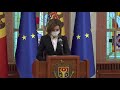 Briefing de presă susținut de Președintele Republicii Moldova, Maia Sandu, după ședința Consiliului