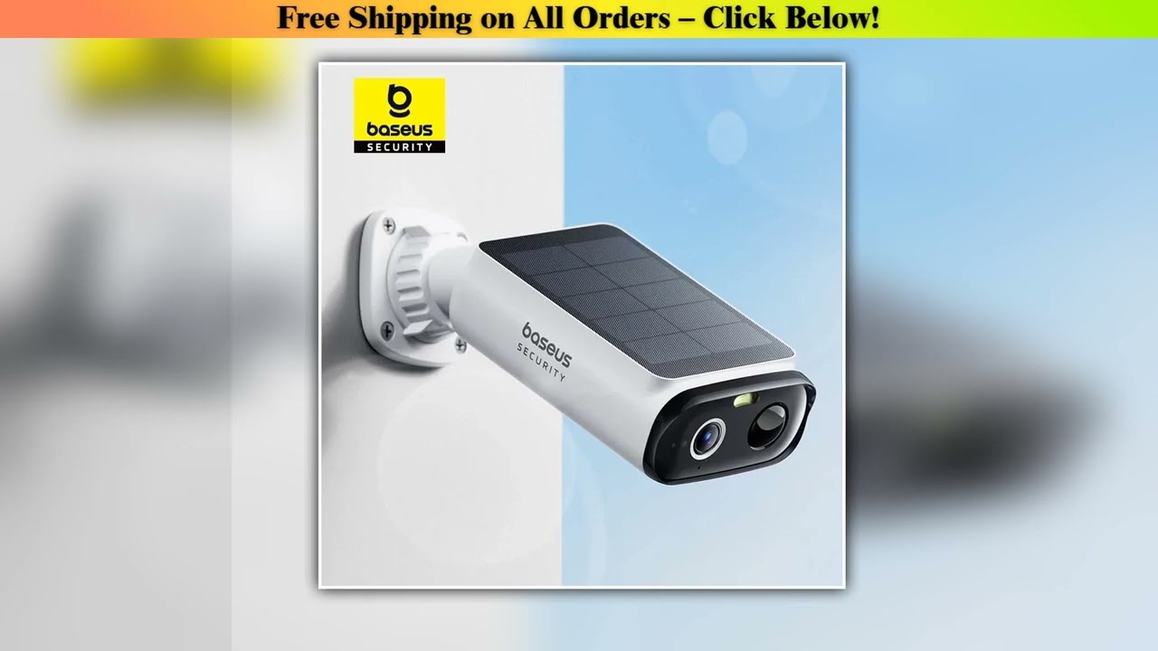 Baseus Security S1 Lite Solar Security Camera Wireless Outdoor Camera Continuous Power 2K