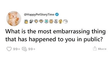 What is the most embarrassing thing that has happened to you in public?
