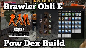Pow Dex Brawler 127 Skill Ready Build | Ran Mobile: The Master Class