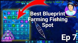 BEST BLUEPRINT FISHING SPOT on Genesis 1! Ark Survival Evolved PVE Ep 7 (PS5)