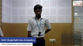 28 POs CSAIML SEAT Model Self-Intro Evaluation as part of ESJS Course (CH-4) (29/07/26)