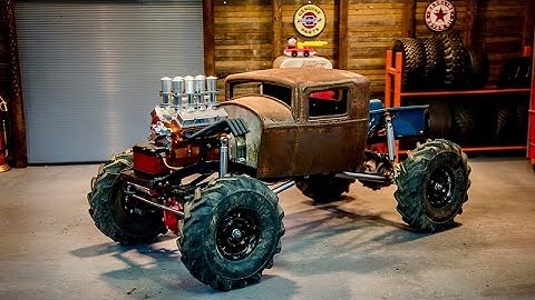 Rat King Sling, Part 2, Transmission Mounting, RC4wd Scale V8, RC Rat Rod Mud Truck Build