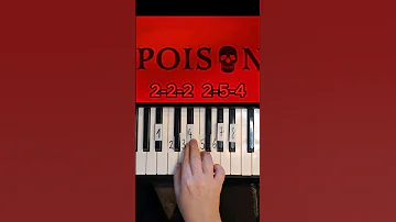 Hazbin Hotel Poison Piano Tutorial #shorts