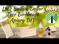 Must see lets build a dollar tree birdhouse apiary diy  porch  outdoor decor  no hot glue