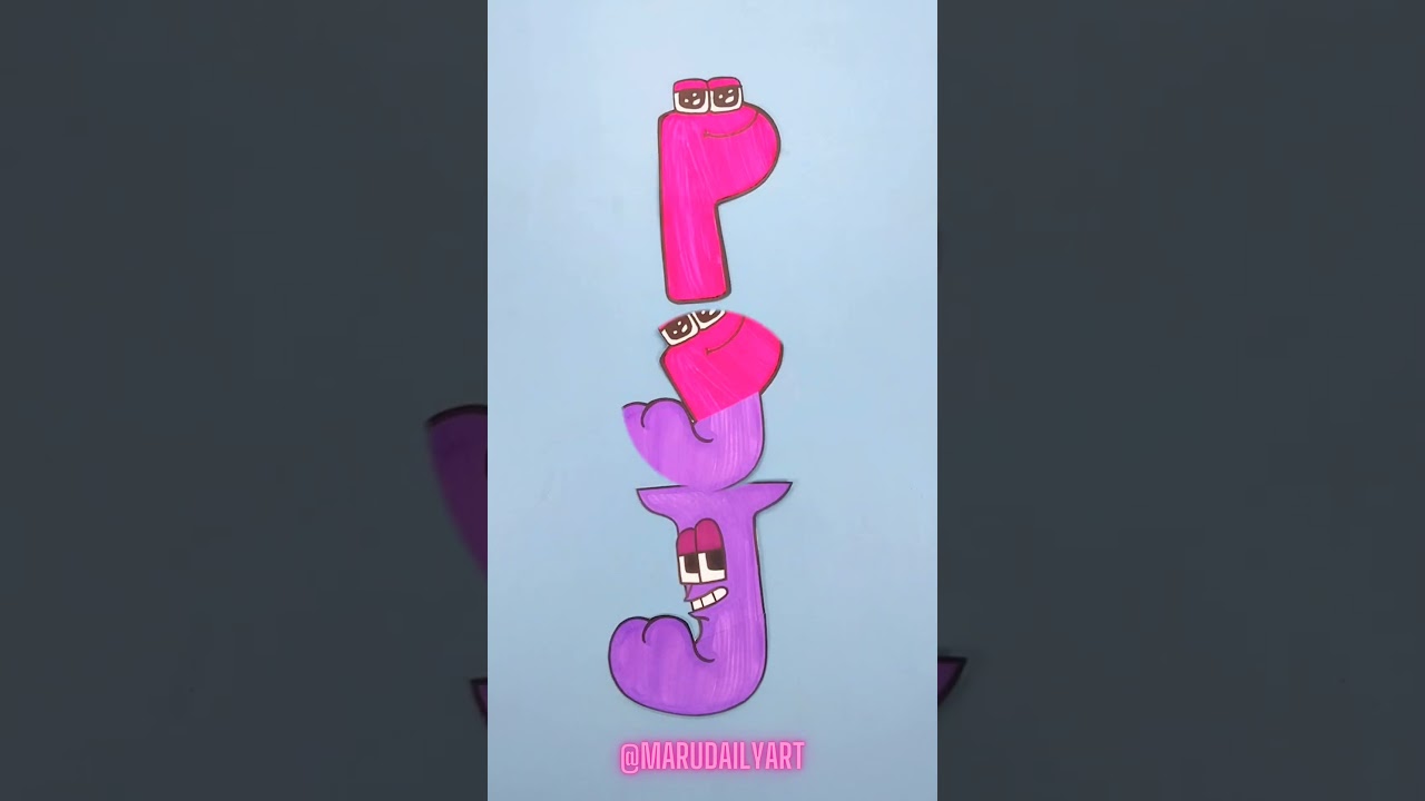 Alphabet Lore Mixing Letters K,Y,PJ,QL,F,1 