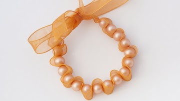 How To Make a Nice Bracelet with Beads and Ribbon - DIY Style Tutorial - Guidecentral