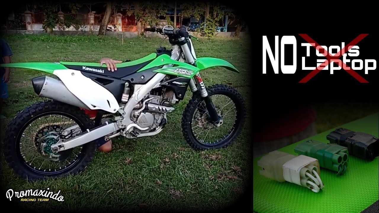 Kawasaki KX 250 F 2016 - Maping ECU plugin || promaxindo - YouTube