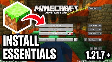 How to Download & Install Essentials for Minecraft 1.21.7 - How To Play Minecraft With Friends