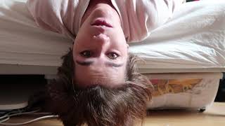DOING MY MAKEUP UPSIDE DOWN