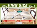 XXL Bett selber bauen aus Massivholz! DIY Anleitung Franks Shed