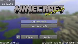 Minecraft Java Demo Any% SS Peaceful Speedrun in 7:16 (1.8) [WR]