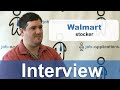 Walmart Interview - Stocker