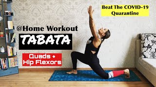 4 Minute Quads and Hip Flexors Workout | Low Impact Tabata