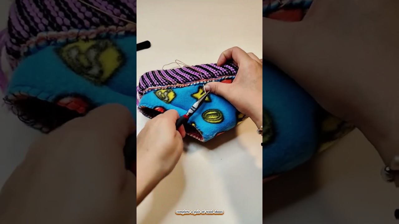 complete a pair of wool shoes