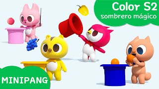 Aprende las colores con MINIPANG | color S2 | sombrero mágico🎩| MINIPANG TV 3D Play