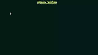 Signum function with unit step function