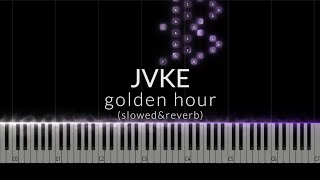 JVKE - golden hour (slowed) Piano Cover