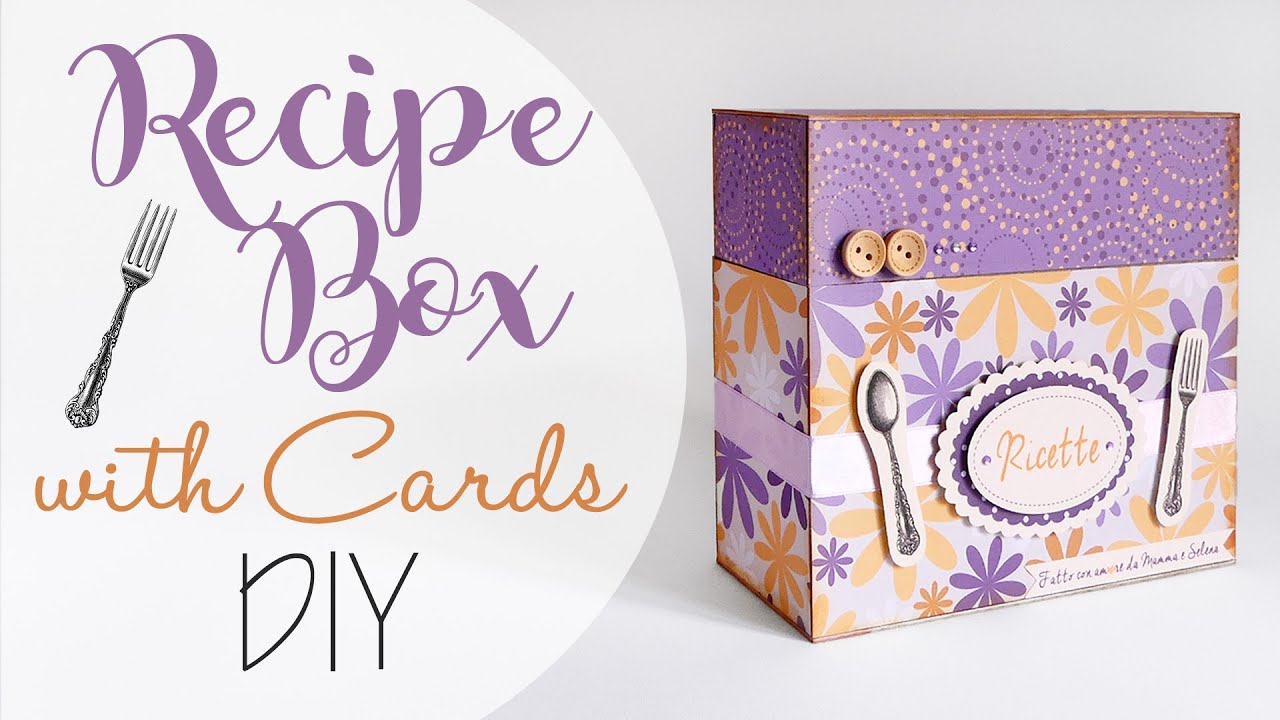 Scatola Ricettario Con Schede Fai Da Te Diy Recipe Box With Cards Youtube