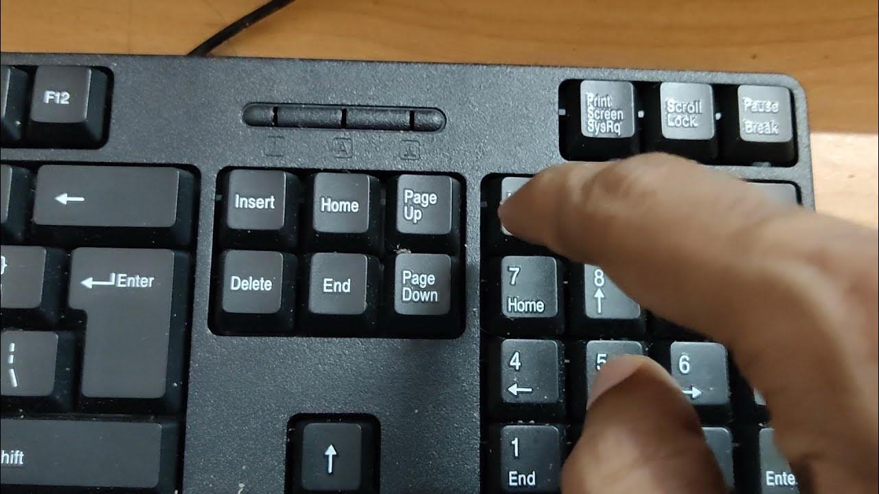 how-do-you-turn-numlock-on-without-the-key-youtube