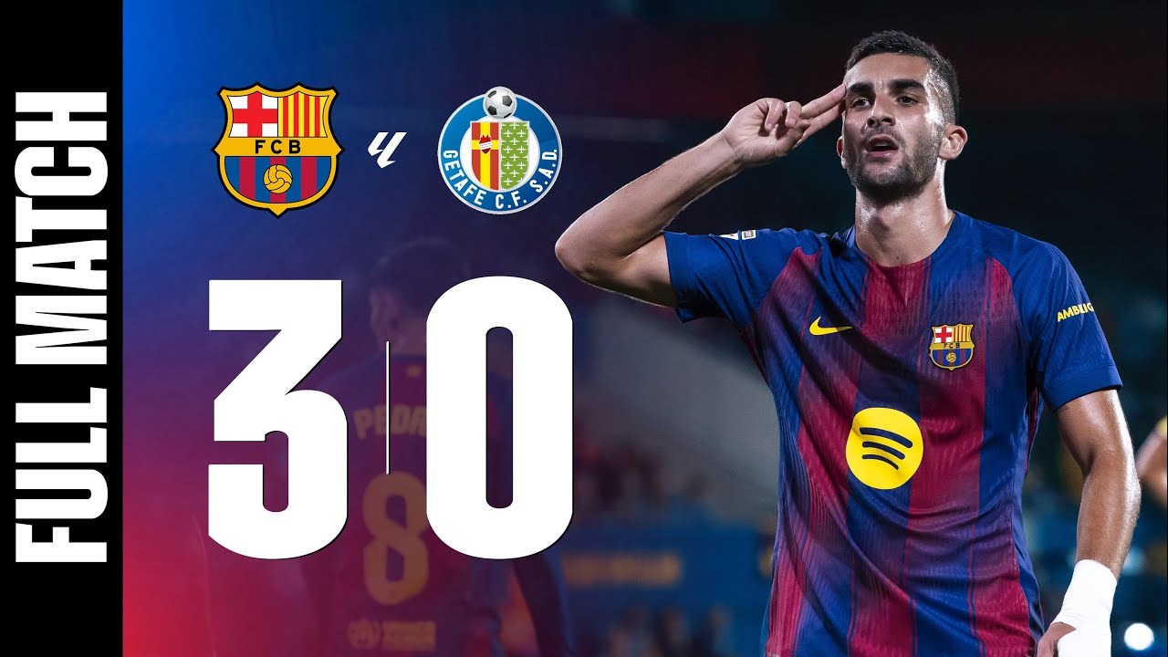 FULL MATCH |  FC BARCELONA 3 vs 0 GETAFE | LALIGA 2025/26 MD05 🔵🔴