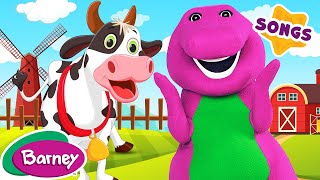 Old MacDonald Had A Farm + MORE | Classic Nursery Rhymes for Kids | Barney the Dinosaur