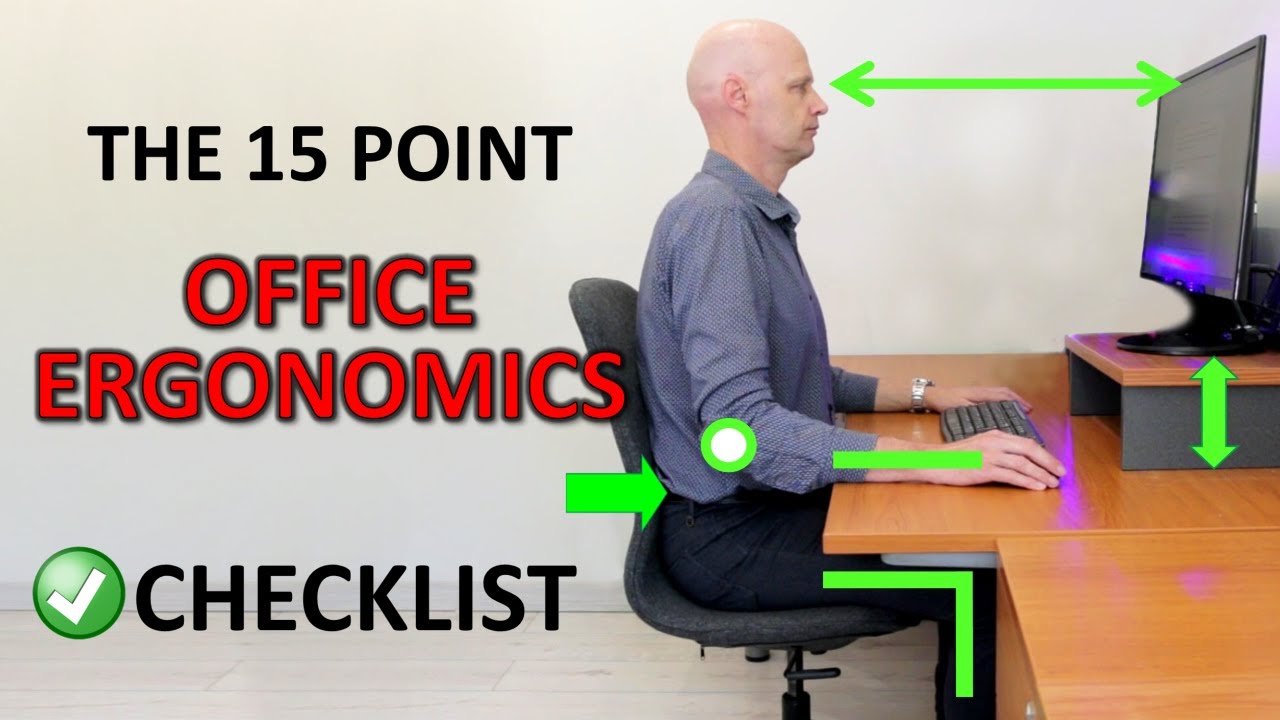 The Perfect Ergonomic Desk Setup To Avoid Back & Neck Pain - YouTube