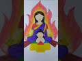 😇Holika Dahan🔥 #diy#craft#paint#holika#dahan#fire#art#reelitfeelit#reelkarofeelkaro#shorts#youtube