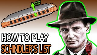 SCHINDLER`S LIST HARMONICA ( C DIATONIC ), TUTORIAL, ARMÓNICA C, BLUES HARP C, GAITA DE BOCA C