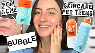 BUBBLE - Teen Skincare Routine for Acne and Dry Skin | 1 Week Test screenshot 5
